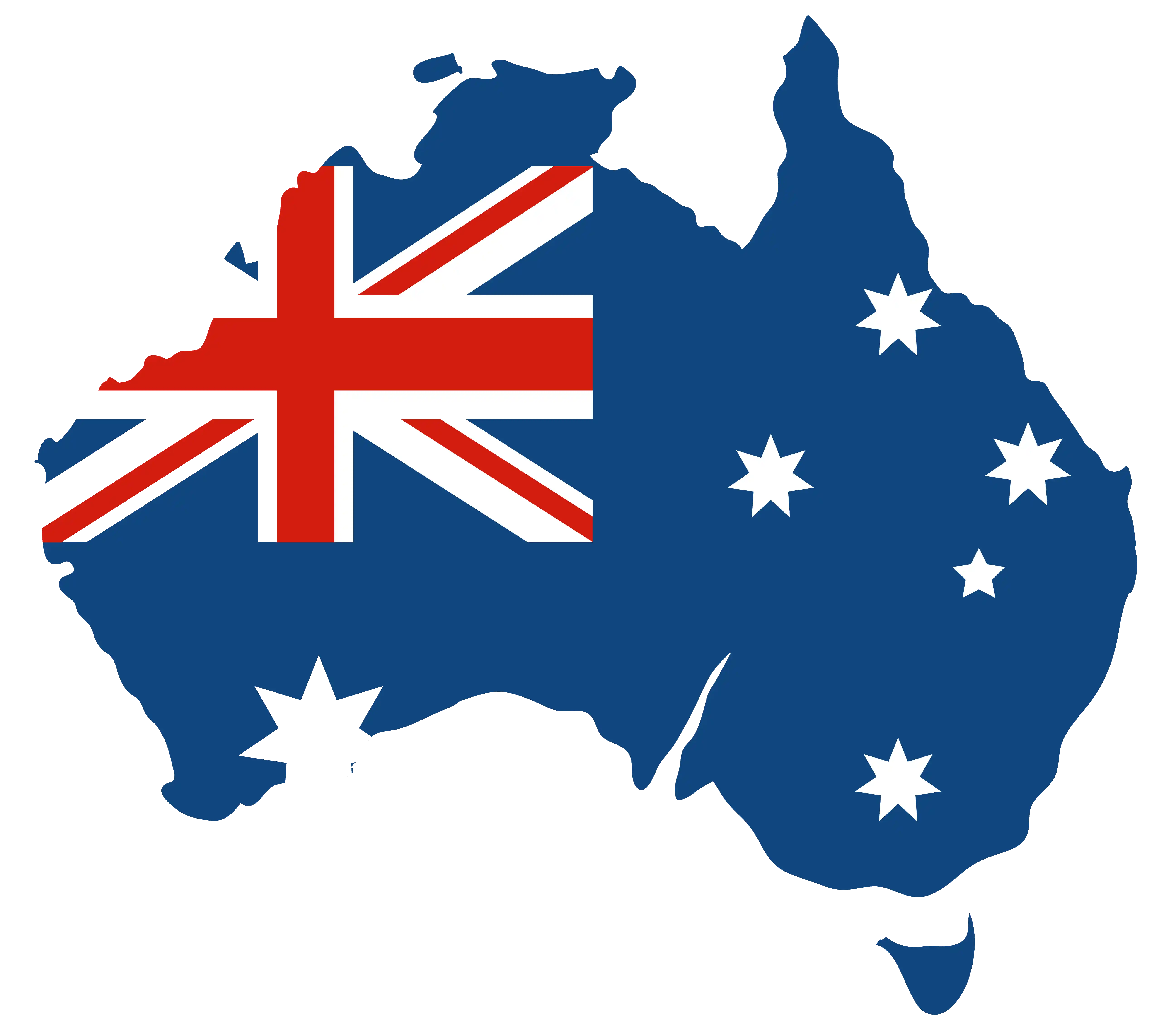 Mapa da Australia decorativo